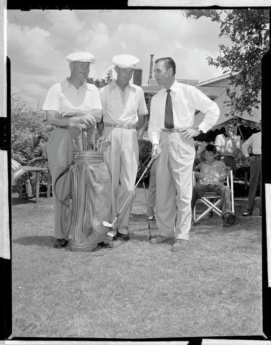 Framed Print : Ben Hogan, Byron Nelson, Ramond Gafford on Course Framed Print : Ben Hogan, Byron Nelson, Ramond Gafford on Course