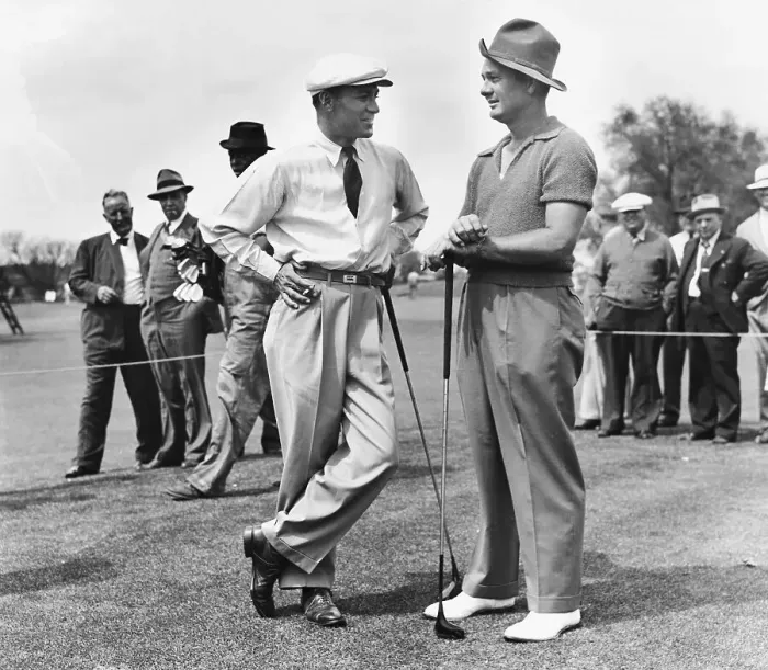 Framed Print : Ben Hogan and Jimmy Demaret Talking Framed Print : Ben Hogan and Jimmy Demaret Talking