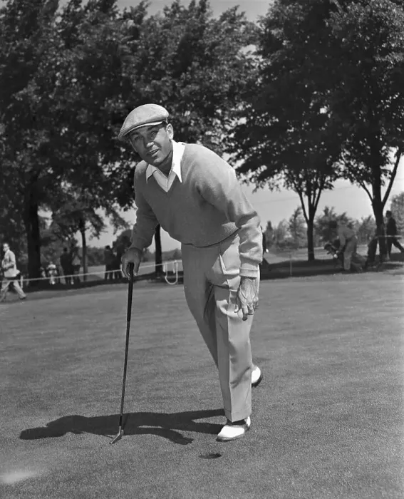 Framed Print : Ben Hogan Picking up Golf Ball Framed Print : Ben Hogan Picking up Golf Ball
