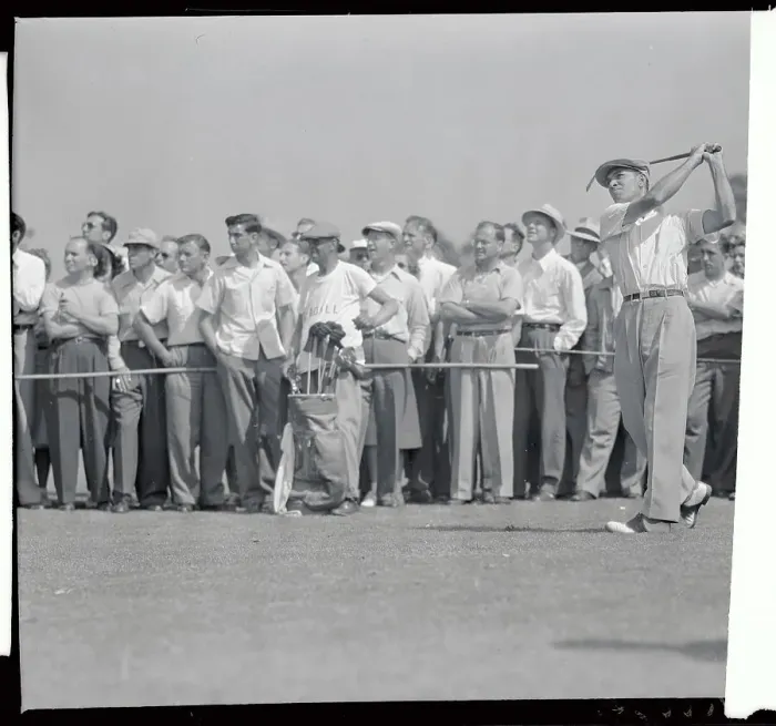 Framed Print : Ben Hogan Playing Golf Framed Print : Ben Hogan Playing Golf