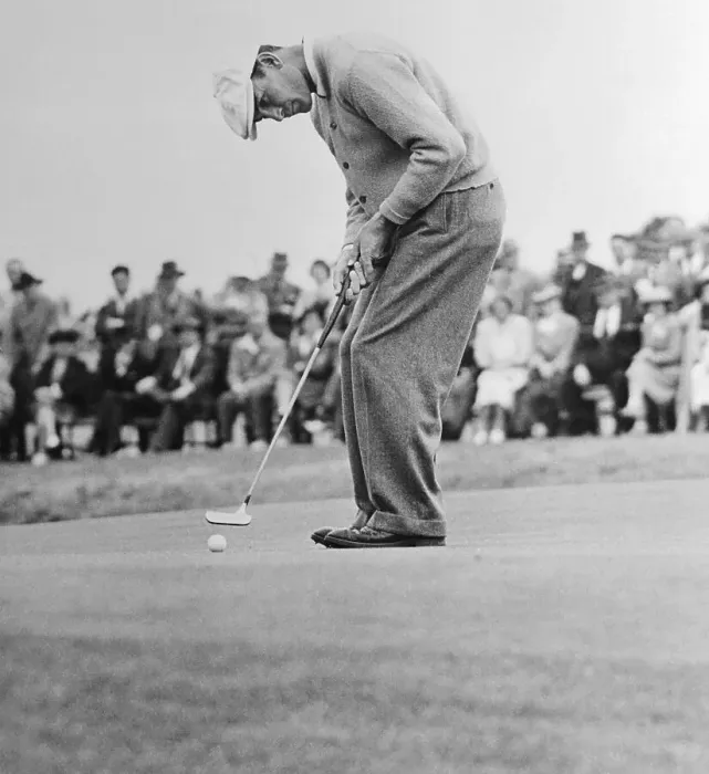 Framed Print : Ben Hogan Putting to win Tournament Framed Print : Ben Hogan Putting to win Tournament