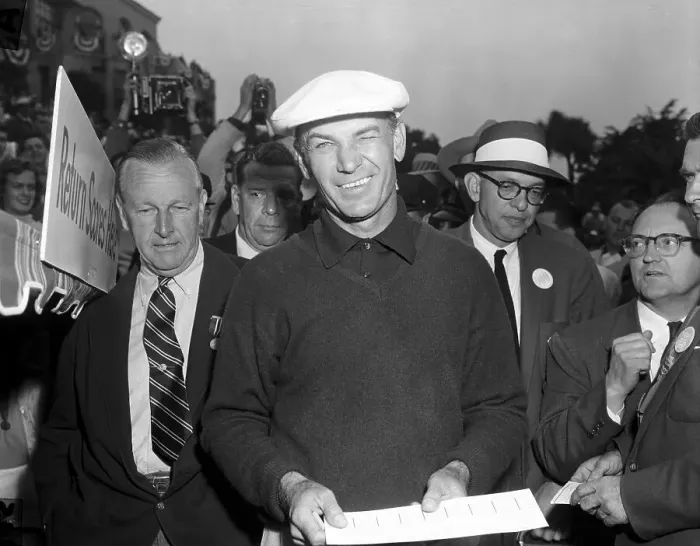 Framed Print : Ben Hogan Smiling and Winking Framed Print : Ben Hogan Smiling and Winking