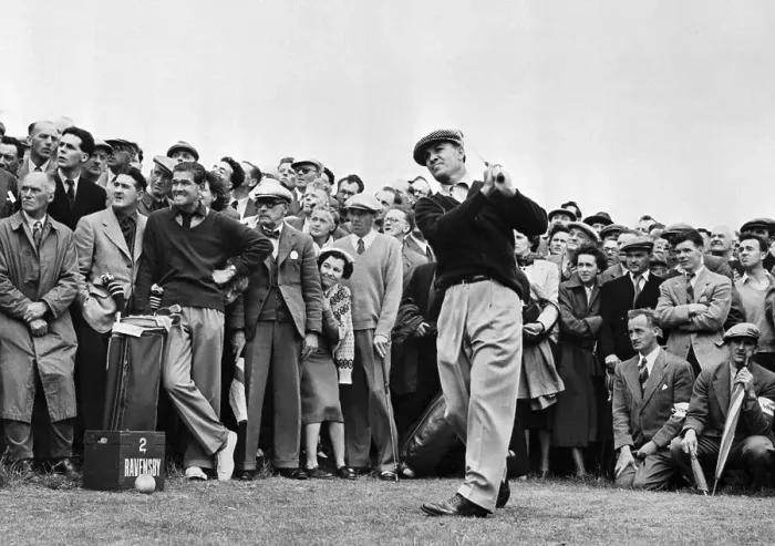 Framed Print : Ben Hogan Swinging Golf Club Framed Print : Ben Hogan Swinging Golf Club