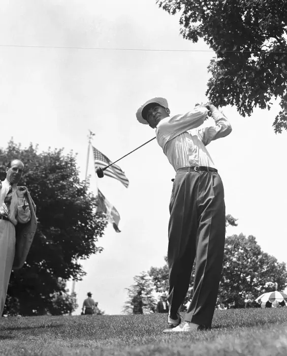 Framed Print : Ben Hogan Swinging Golf Club Framed Print : Ben Hogan Swinging Golf Club