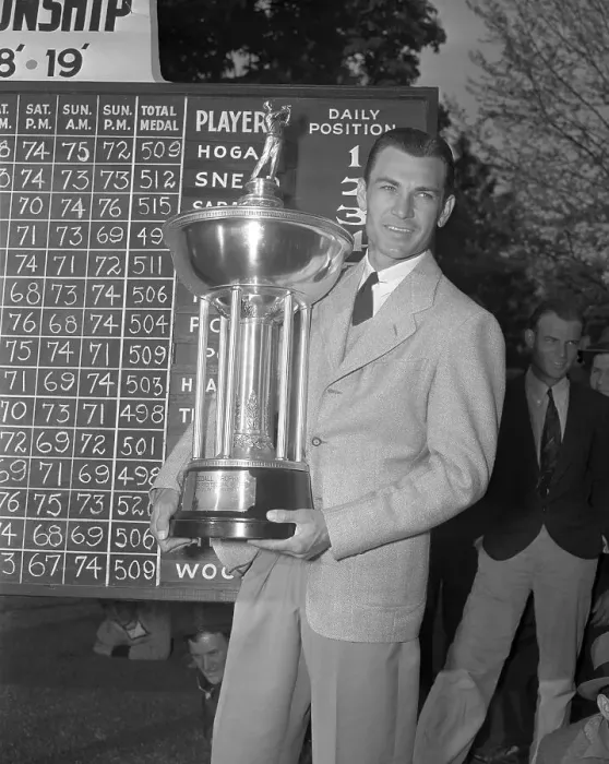 Framed Print : Ben Hogan with Winning Trophy Framed Print : Ben Hogan with Winning Trophy