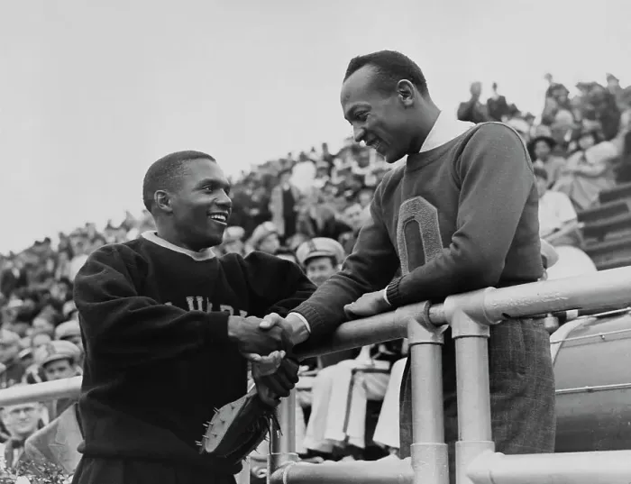 Framed Print : Ben Johnson And Jesse Owens Framed Print : Ben Johnson And Jesse Owens