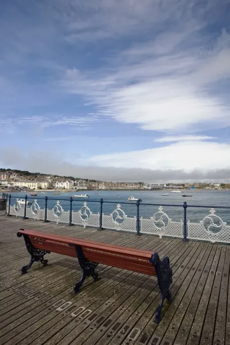 Framed Print : bench, boats, clouds, day, dock, dorset, empty, england, europe, nobody, ocean, outdoor Framed Print : bench, boats, clouds, day, dock, dorset, empty, england, europe, nobody, ocean, outdoor