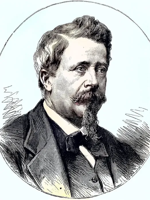 Framed Print : Benedetto Cairoli, 28 January 1825, 8 August 1889, was an Italian statesman and freedom fighter, Italy, reproduction of an image, woodcut from the year 1881, digitally restored, historical, 28 January 1825, 8 August 1889