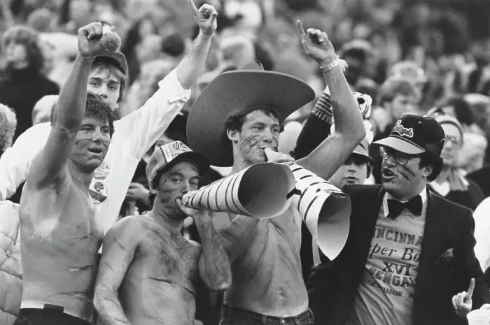 Framed Print : Bengals Fans At Silverdome Framed Print : Bengals Fans At Silverdome