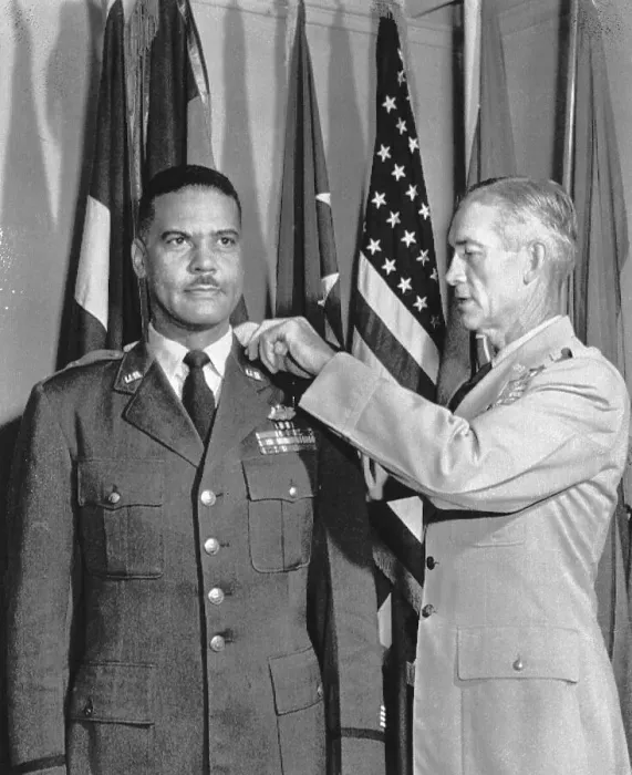 Framed Print : Benjamin Davis Jr. Receiving a Promotion Framed Print : Benjamin Davis Jr. Receiving a Promotion