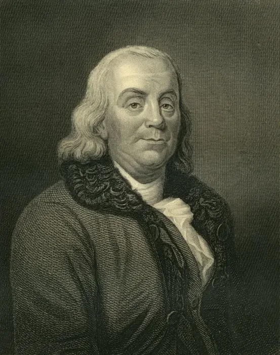 Framed Print : Benjamin franklin (XXXL)