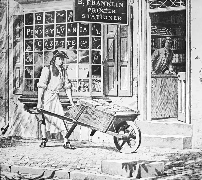 Framed Print : Benjamin Franklin's Printing Shop Framed Print : Benjamin Franklin's Printing Shop