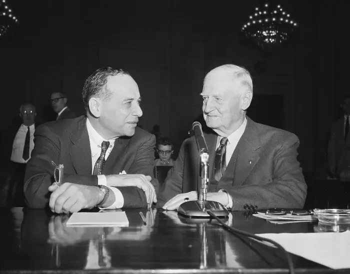Framed Print : Benjamin Graham With Gen. Robert E. Wood Framed Print : Benjamin Graham With Gen. Robert E. Wood