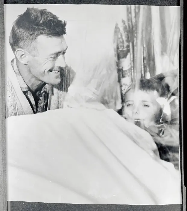 Framed Print : Benjamin Hooper Smiling at his Son Framed Print : Benjamin Hooper Smiling at his Son