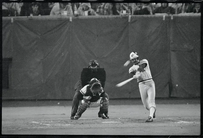 Framed Print : Benny Ayala in Batting Action Framed Print : Benny Ayala in Batting Action