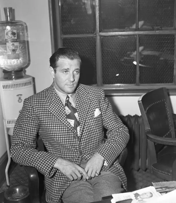 Framed Print : Benny (Bugsy) Siegel At Los Angeles Police Department For Questioning