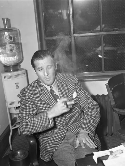 Framed Print : Benny (Bugsy) Siegel At Los Angeles Police Department For Questioning