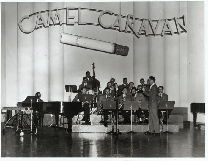 Framed Print : Benny Goodman Band Playing on Stage Framed Print : Benny Goodman Band Playing on Stage