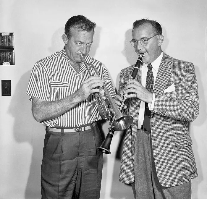 Framed Print : Benny Goodman and Harry James Framed Print : Benny Goodman and Harry James