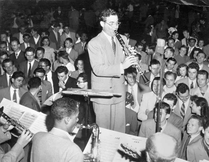 Framed Print : Benny Goodman Performing for Large Audience Framed Print : Benny Goodman Performing for Large Audience