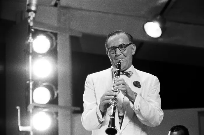 Framed Print : Benny Goodman Performs At The Newport Jazz Festival Framed Print : Benny Goodman Performs At The Newport Jazz Festival