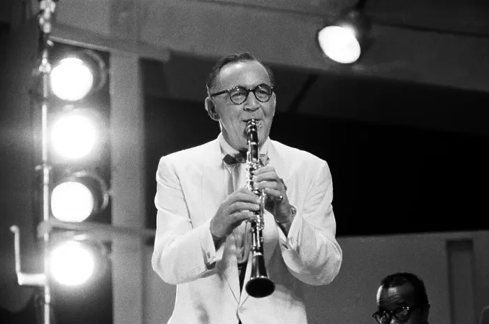 Framed Print : Benny Goodman Performs At The Newport Jazz Festival Framed Print : Benny Goodman Performs At The Newport Jazz Festival