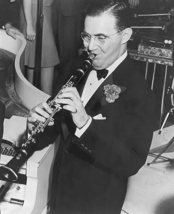 Framed Print : Benny Goodman Playing Clarinet