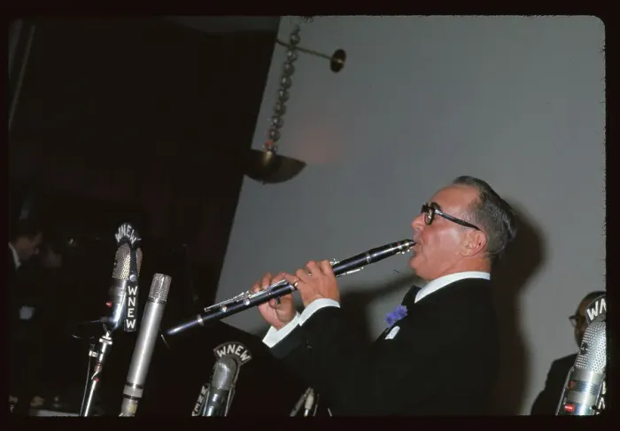 Framed Print : Benny Goodman Playing a Musical Instrument Framed Print : Benny Goodman Playing a Musical Instrument