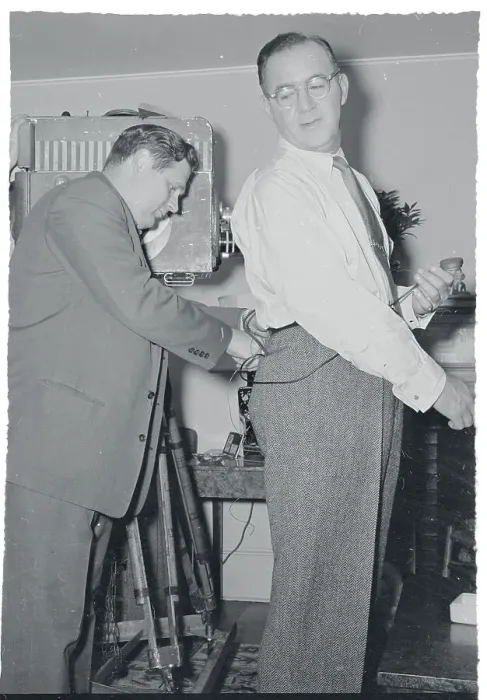 Framed Print : Benny Goodman Being Wired for Sound Framed Print : Benny Goodman Being Wired for Sound