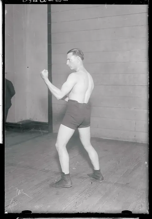 Framed Print : Benny Leonard in Fighting Pose Framed Print : Benny Leonard in Fighting Pose