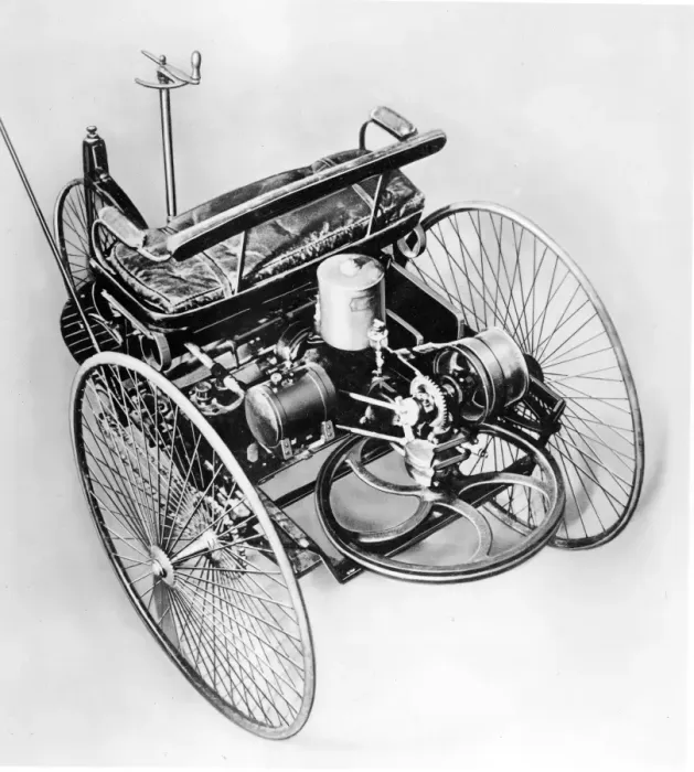 Framed Print : The Benz Tricycle Framed Print : The Benz Tricycle