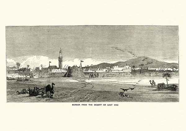 Berbera, Somaliland from the desert or east side, 1884
