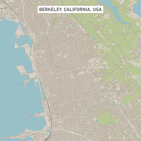 Berkeley California US City Street Map