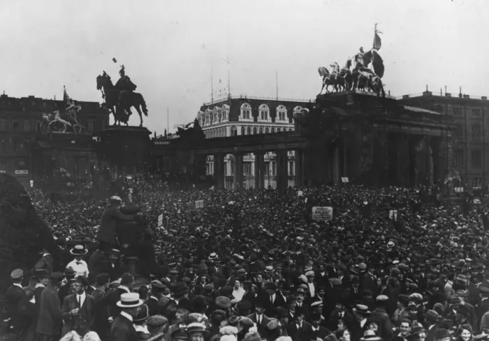 Framed Print : Berlin Demonstration Framed Print : Berlin Demonstration