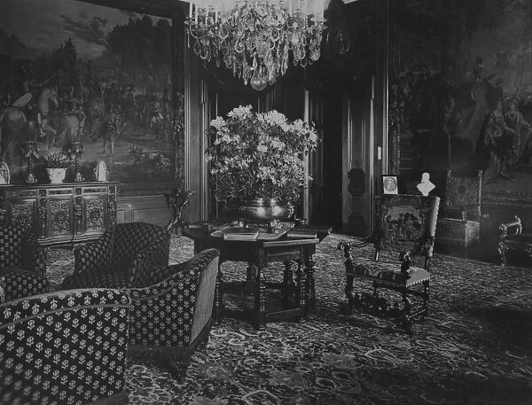 Berlin Palace. A sitting room in the Stadtschloss (royal Palace), Berlin, circa 1913