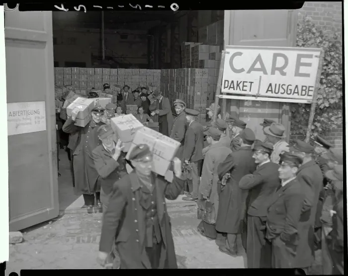 Framed Print : Berlin Union Workers Carrying Relief Efforts Home Framed Print : Berlin Union Workers Carrying Relief Efforts Home