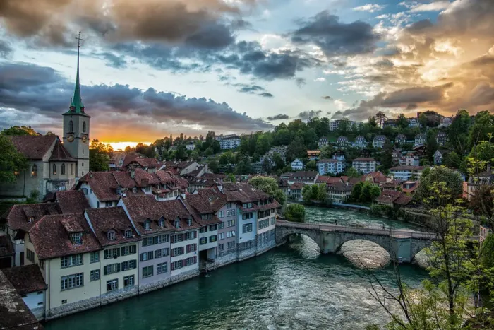 Framed Print : Bern Sunset Framed Print : Bern Sunset