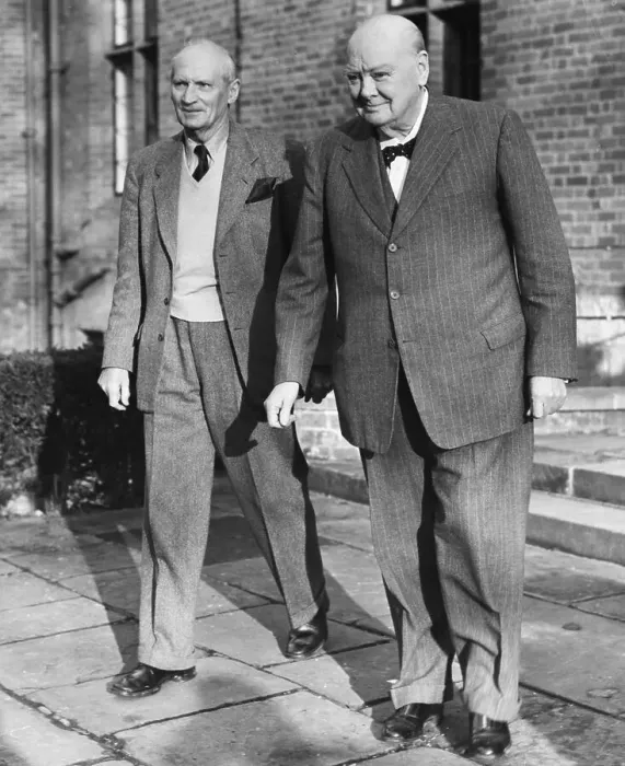 Framed Print : Bernard Law Montgomery Visiting Winston Churchill at His Home Framed Print : Bernard Law Montgomery Visiting Winston Churchill at His Home