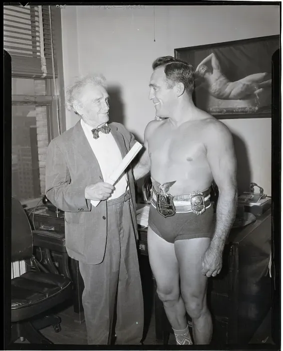 Framed Print : Bernarr Macfadden & Marvin Mercer