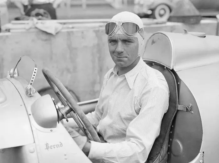 Framed Print : Bernd Rosemeyer in Race Car Framed Print : Bernd Rosemeyer in Race Car