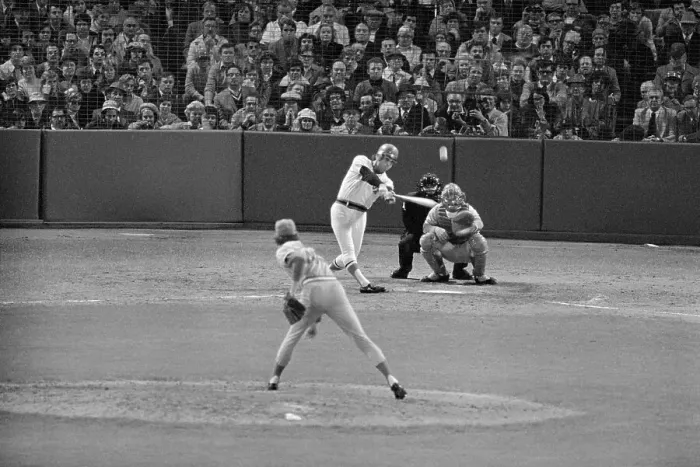 Framed Print : Bernie Carbo Hitting Three Run Homerun