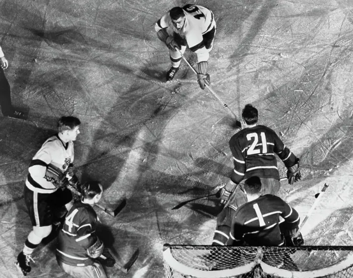 Framed Print : Bernie Geoffrion Scores A Goal Framed Print : Bernie Geoffrion Scores A Goal