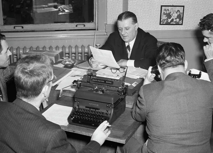 Framed Print : Bert Bell Passes Sentence Of Nfl Bribe Framed Print : Bert Bell Passes Sentence Of Nfl Bribe