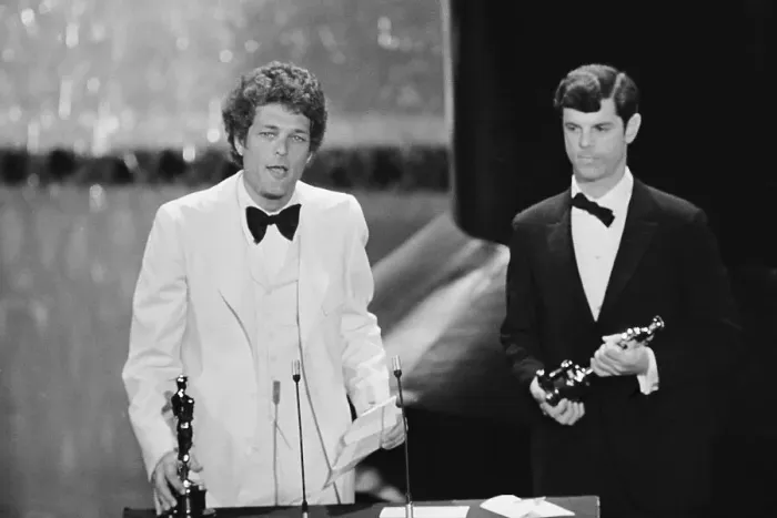 Framed Print : Bert Schneider Giving Acceptance Speech During Academy Awards Framed Print : Bert Schneider Giving Acceptance Speech During Academy Awards