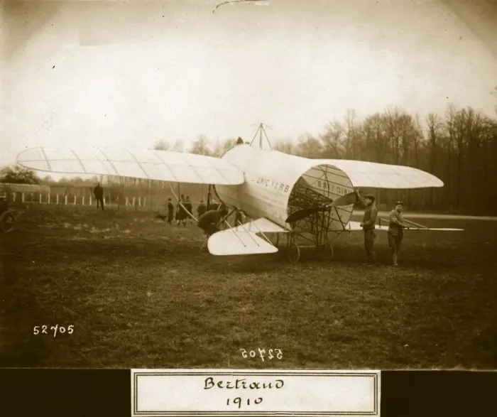 Framed Print : Bertrand. 23rd March 1909: A rear view of the first Bertrand flying barrel Framed Print : Bertrand. 23rd March 1909: A rear view of the first Bertrand flying barrel