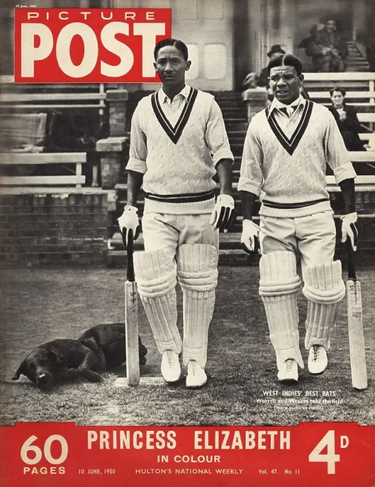 Framed Print : Best Bats. 10th June 1950: West Indies batsmen Frank Worrell Framed Print : Best Bats. 10th June 1950: West Indies batsmen Frank Worrell
