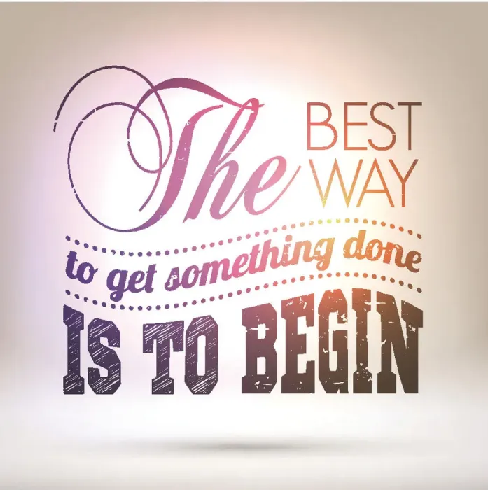Framed Print : The best way to get something done is begin Framed Print : The best way to get something done is begin