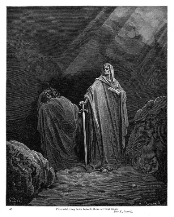 Framed Print : They both betook them several ways 1885 Framed Print : They both betook them several ways 1885