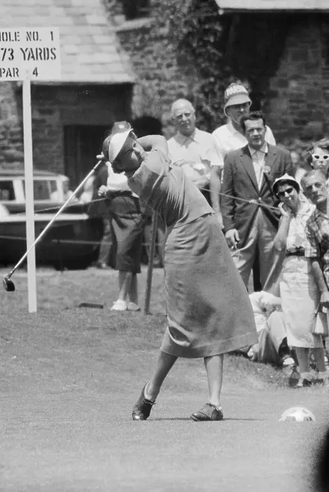 Framed Print : Betsy Rawls Swinging a Golf Club Framed Print : Betsy Rawls Swinging a Golf Club