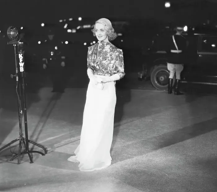 Framed Print : Bette Davis Attending Film Premiere Framed Print : Bette Davis Attending Film Premiere
